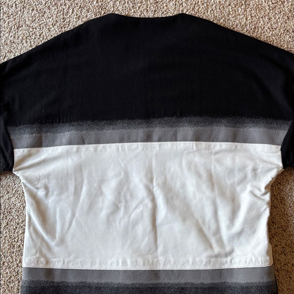 Shaun Samson A/W 2013 Runway Gray Wool Leather Hockey Jersey Pullover Top Jacket - Picture 14 of 16